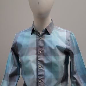 Express Extra Slim Fit long sleeve button up men’s shirt. Sz S